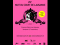 Affiche de la 26e Nuit du Court de Lausanne