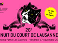 Visuel de la 26e Nuit du Court de Lausanne